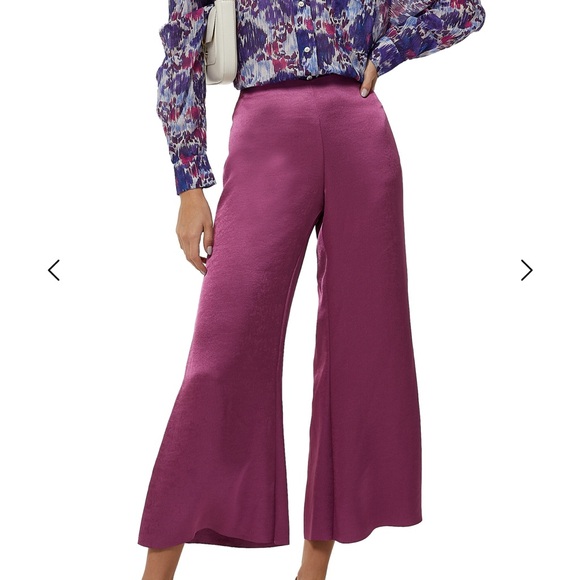 Vince Purple Wide Leg Pants - Picture 1 of 7
